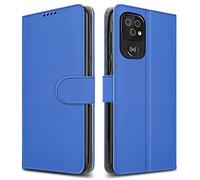 PIXFAB For Doro 8100 Leather Phone Case, Magnetic Closure Full Protection Book Folio Design, Wallet Case Cover [Card Slots] and [Kickstand] For Doro 8100 - Blue