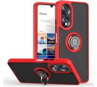 PIXFAB For Honor 70 5G Shockproof Case, Magnetic Ring Armour Phone Cover with [Kickstand], Lightweight With Military Grade Shock Absorption Matte Case For Honor 70 5G - Red