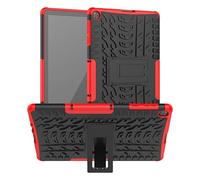 PIXFAB for Huawei MatePad T10s (10.1 Inch) 2020 Shockproof Tablet Case, Hybrid [Tough] Rugged Armor Protective Cover, Tablet Case Cover with Built-in [Kickstand] - Red