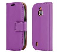 PIXFAB For Nokia 105 (2019) Leather Case, Phone Case, Magnetic Closure Full Protection Book Design Wallet Flip With [Card Slots] and [Kickstand] For Nokia 105 (2019) - Purple