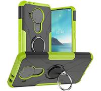 PIXFAB For Nokia 3.4 Case, Shockproof Case, Protective Ring Armour Phone Cover with [Kickstand], Hybrid [Tough] Rugged Armor Protective Phone Case For Nokia 3.4 - Green
