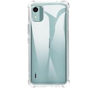 PIXFAB For Nokia C12 Clear Case, Shockproof [Ultra Slim] Scratch Resistant Gel Rubber Silicone [Protective Case] Phone Cover For Nokia C12 - Clear