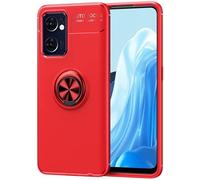 PIXFAB For Oppo Find X5 Lite 5G Case, Anti-Scratch Shockproof Slim Gel Rubber [Protective] Phone Case Cover, Magnetic Ring [Kickstand] With [360 Rotation] Case For Oppo Find X5 Lite 5G - Red
