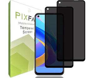 PIXFAB for Samsung Galaxy A21s - Privacy Tempered Glass Screen Protector, [Anti Spy] Full Screen 9H Hardness, [Durable] [Shatter Proof] And Scratch Resistant Screen Glass - [Pack of 2]