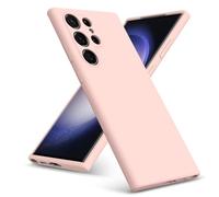 PIXFAB For Samsung Galaxy S23 Ultra Case, Slim Liquid Silicone Shockproof [Anti-scratch] Armor Case, Protective Soft Rubber Gel Phone Case Cover For Samsung Galaxy S23 Ultra 5G - Pink