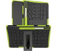 PIXFAB for Samsung Galaxy Tab S9 FE Shockproof Tablet Case, Hybrid [Tough] Rugged Armor Protective Cover, Tablet Case Cover with Built-in [Kickstand] - Green