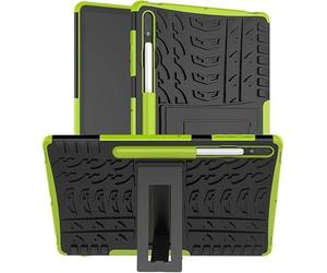 PIXFAB for Samsung Galaxy Tab S9 Plus / S9 FE PLUS (SM-X810/X816/X818) Shockproof Tablet Case, Hybrid [Tough] Rugged Armor Protective Cover, Tablet Case Cover with Built-in [Kickstand] - Green