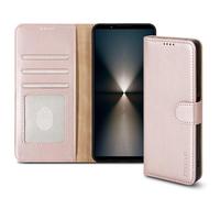 PIXFAB for Sony Xperia 1 VI Case - Leather Wallet Phone Case, Magnetic Book Flip Folio Cover [Card Slots] and [Kickstand] Case Compatible with Sony Xperia 1 VI - Rose Gold