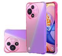 PIXFAB for TCL 60R 5G / TCL 60 5G Clear Case, Shockproof [Ultra Slim] Scratch Resistant Gel Rubber Silicone [Protective Case] Clear Phone Cover - Pink/Purple