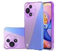PIXFAB for TCL 60R 5G / TCL 60 5G Clear Case, Shockproof [Ultra Slim] Scratch Resistant Gel Rubber Silicone [Protective Case] Clear Phone Cover - Purple/Blue