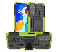 PIXFAB For Xiaomi Redmi Note 11 4G / Xiaomi Poco M4 Pro 4G Case, Shockproof Case, Protective Ring Armour Phone Cover with [Kickstand], Hybrid [Tough] Rugged Armor Protective Phone Case - Green
