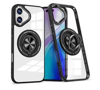 PIXFAB Magnetic Case for iPhone 16 Plus Compatible with MagSafe Wireless Charging, [Camera Protection] Slim Fit Thin Shockproof Military-Grade Protection [Anti-Scratch] Hard Back Phone Cover - Black