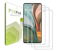 PIXFAB Screen Protector for Motorola Moto G05 / E15 Tempered Glass, Anti Scratch and Anti Shatter Film, [Case Friendly] HD Clear Premium, 9H Tempered Glass [Pack of 3]