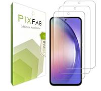 PIXFAB Screen Protector for Samsung Galaxy S24 FE Tempered Glass, Anti Scratch and Anti Shatter Film, [Case Friendly] HD Clear Premium, 9H Tempered Glass [Pack of 3]