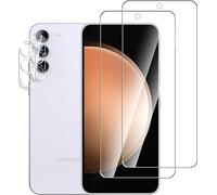 PIXFAB Screen Protector for Samsung Galaxy S24 FE Tempered Glass + Camera Lens Protector, [4 in 1], 9H Anti Scratch and Anti Shatter Film, [Case Friendly] HD Clear Premium, [2 Pack each]