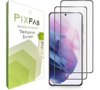 PIXFAB Tempered Glass Screen Protector for Samsung Galaxy S25 Ultra, Clear 3D Curved Full Screen 9H Hardness, [Durable] [Shatter Proof] And Scratch Resistant Screen Glass - [Pack of 2]