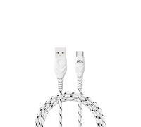 PIXFAB USB C Fast Charging Cable For Doro 8200, [Type C] Fast Charging [Strong] Cable [Nylon Braided], USB A - Type C Phone Charger Cable Lead [1 Metre] - White
