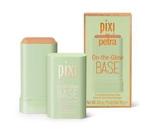 Pixi Beauty On-the-Glow Base| Tinted Moisturizer Foundation Stick | Warm: Medium, golden shade| 0.6 oz / 19g