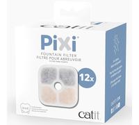 Catit Replacement Water Fountain Filter Cartridges Pixi Genuine White Cotton 12 Pack