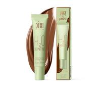 Pixi H2O SkinTint | Tinted Face Gel Moisturizer | Lightweight Hydrating Coverage with Hyaluronic Acid | Evens Skin Tone & Reduces Redness | Oil-Free Dewy Finish | Cocoa | 1.2 fl oz