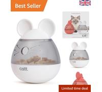 Pixi Interactive Cat Treat Dispenser Toy in Whimsical Mouse Design 7.4cm