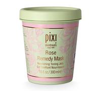 Pixi Rose Remedy Mask | Toning Jelly Face Mask With Rosehip Oil, Cica & Turmeric | Hydrates, Soothes & Restores Radiance | 10 Fl Oz/300 Ml