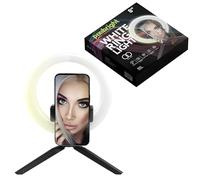 Pixibright 8" LED Fill Ring Light with Tripod Stand & Phone Mount | 2m USB Cable | Dual Color White/Yellow Adjustable Lighting | 800 Lumens for Perfect Lighting in Photos, Videos, and Livestreams