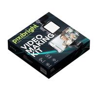 Pixibright Video Making Kit | Universal LED Video Light with 600 Lumens | Smartphone Holder & Foldable Tripod | Perfect for Vlogging, Streaming, Photography, and Video Creation | Portable & Adjustable