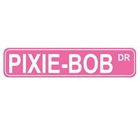 Pixie-Bob Dr Sign Cat Lover Owner Gift Home House Wall Decor Street Sign Pink Tin Sign 16x4 Inch