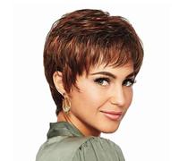 Pixie Cut Wig for Women - Short Hair Mixed Color Natural Appearance Fluffy Straight Suitable for Every Skin Tone, Everyday Use and Costume