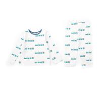 Pixie Dixie Animal Train Crew Neck Pyjamas in White | Size: 5-6 Years Pixie Dixie White 5-6 Years