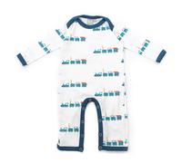 Pixie Dixie Animal Train Sleepsuit in White | Size: 6-9 m Pixie Dixie White 6-9 m