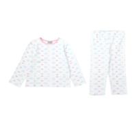 Pixie Dixie Cloud Crew Neck Pyjamas in White | Size: 2-3 Years Pixie Dixie White 2-3 Years