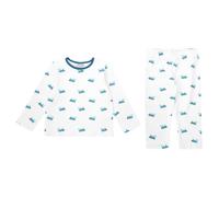Pixie Dixie Train Crew Neck Pyjamas in White | Size: 2-3 Years Pixie Dixie White 2-3 Years
