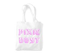 Pixie Dust Fairy Fairies Fantasy Make Up Statement cotton tote shopping bag - White