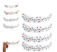 Pixie Dust Festive Freckles,Christmas Sparkle Face Makeup Patche,Fairy Glitter Fake Freckles Face Tattoos,Sparkle Makeup Patches,Temporary Tattoo Stickers Festival Party Easy to Remove (#D, 4pcs)