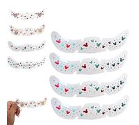 Pixie Dust Festive Freckles,Christmas Sparkle Face Makeup Patche,Fairy Glitter Fake Freckles Face Tattoos,Sparkle Makeup Patches,Temporary Tattoo Stickers Festival Party Easy to Remove (#B, 4pcs)