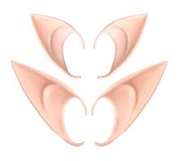 Pixie Elf Ear, Fairy Ears, Cosplay Halloween Party Live broadcast Props, Anime Party Dress Up Costume, Masquerade Ball Elven Vampire Ears(2 Pair)