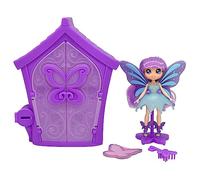 Pixie Flitzies Dream Pixie Doll Including House with Doors that Open, 13cm Scented Doll with Hairbrush, Notebook and Collector Sheet, Suitable for Kids Aged 3+, Purple
