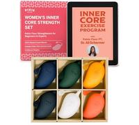 Pixie Inner Core Wellness & Strength Training for Feminine Care - Women’s Core Strength Set - Set of 6 - Includes Easy-to-Read Guide & Exercises for Beginners & Advanced