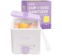 Pixie Menstrual Cup Sterilizer - Ranked 1 for The Best Steamer - Kills 99.9% of Germs with Cleaner Steam - Wash Your Period Cup or Disc in 3 Minutes! - Automatic Timing Shut-Off Switch