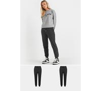 Pixiegirl Petite 2 Pack Basic Joggers In Black Black 14