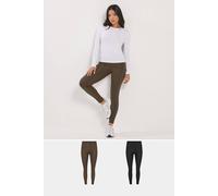 Pixiegirl Petite 2 Pack Basic Leggings In Chocolate Chocolate 16