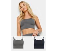 Pixiegirl Petite 2 Pack Bralette Tops In Grey Grey 12