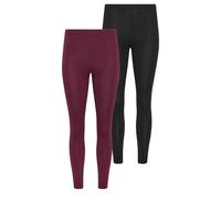 Pixiegirl Petite 2 Pack Cotton Leggings In Burgundy Burgundy