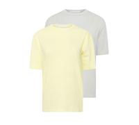 PixieGirl Petite 2 Pack Grey & Yellow Seam Detail Cotton T-Shirt Petite