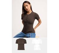 Pixiegirl Petite 2 Pack Ribbed Top Multi