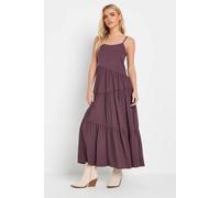 Pixiegirl Petite Acid Wash Asymmetric Dress In Burgundy Burgundy 14