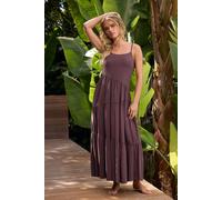 Pixiegirl Petite Acid Wash Asymmetric Dress In Burgundy Burgundy