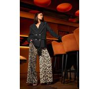 Pixiegirl Petite Animal Embellished Trousers In Brown Brown 6
